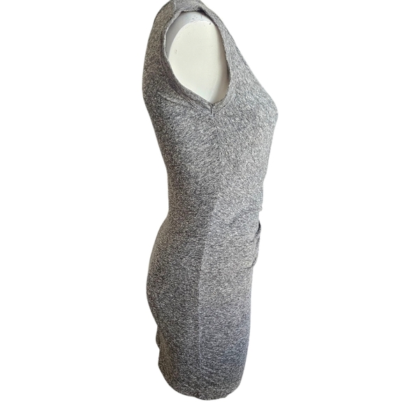 IRO Athos Twist Linen Blend Fitted Mini T-shirt Dress Cap Sleeves XS - Picture 2 of 10